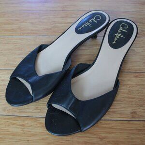 Cole Haan Size 9 Black Sandal Heels